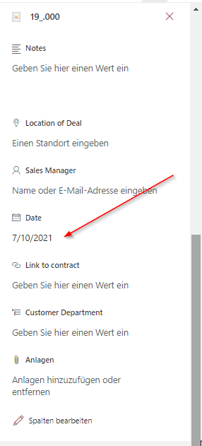 Result of date value (no time)