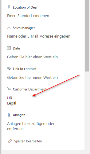 Result of multiple terms