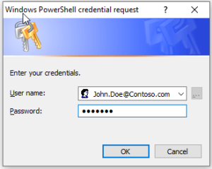 Use credentials in PowerShell – Workplace Automation