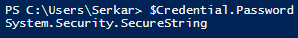 Credential Secure String