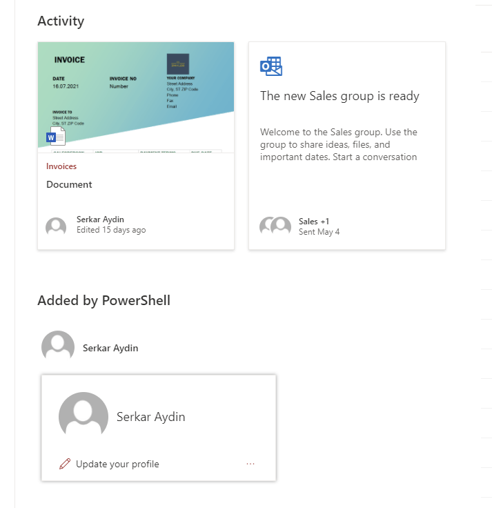 added webpart with powershell