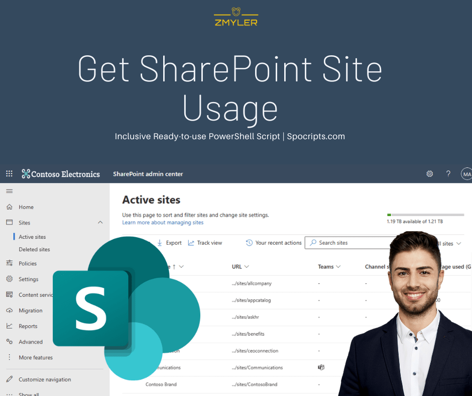 SharePoint Site Usage: Get active Sites for last 6 months with PowerShell