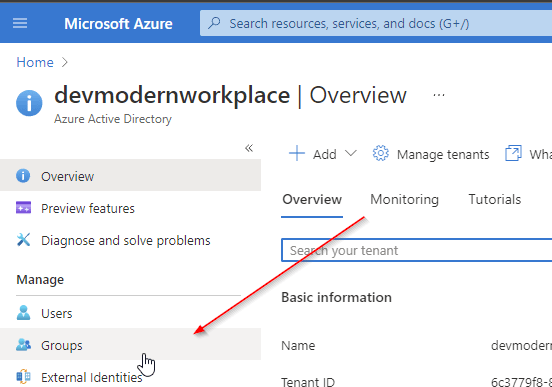 Azure active directory groups