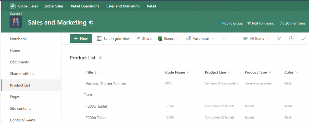 Screenshot of the result "create SharePoint list items using Graph API"